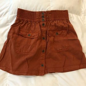 Forever 21 utility skirt in color rust, XS